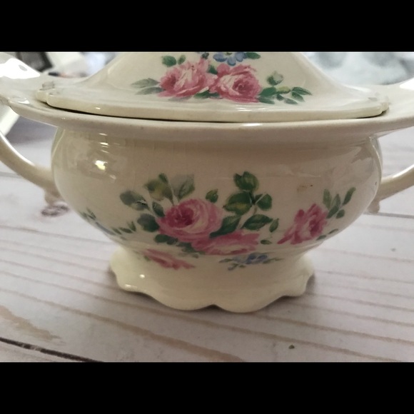 Edwin M Knowles Semi Vitreous Dish W Lid - Picture 2 of 8